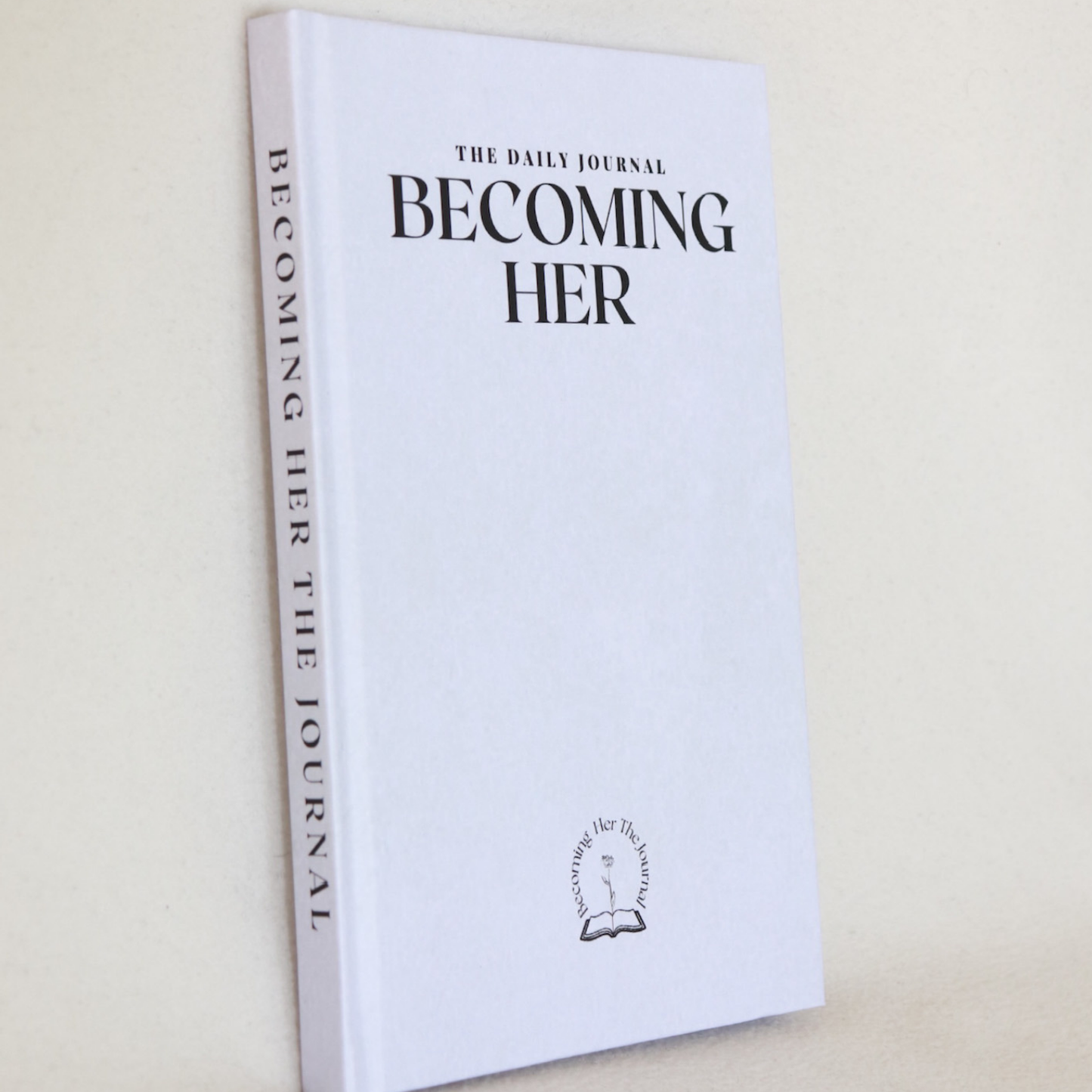 Becoming Her The Journal in Pearl White (Hard Cover)