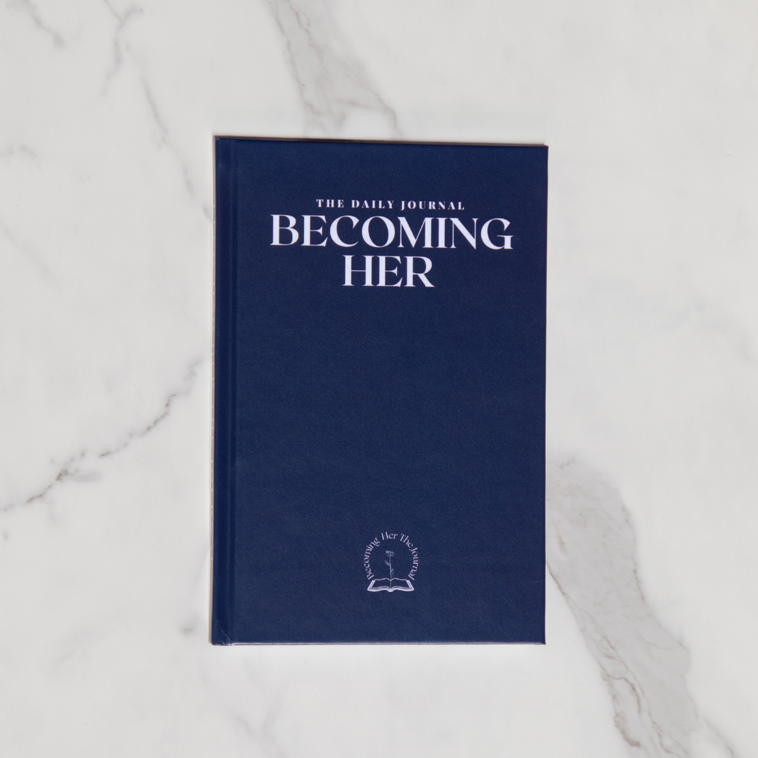 PRE-ORDER Becoming Her The Journal in Corporate Blue (Hard Cover)