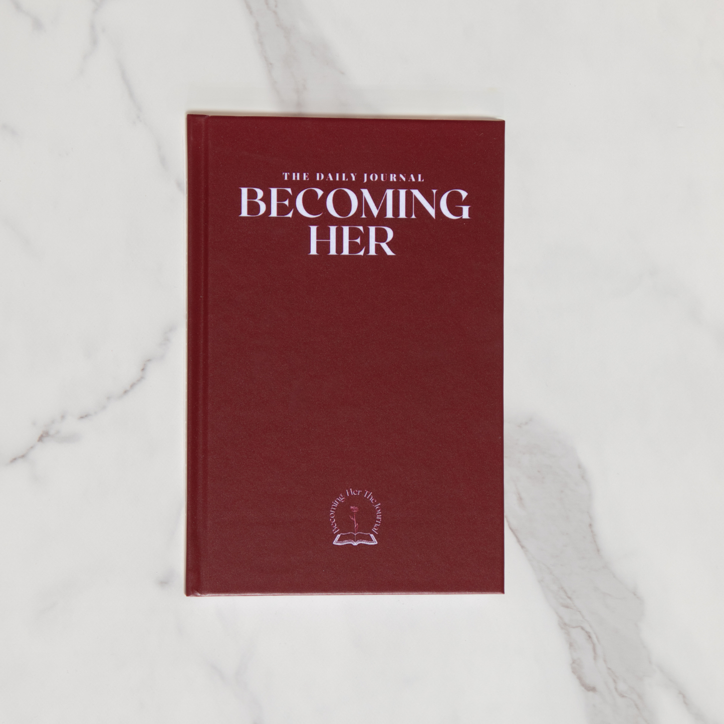 Becoming Her The Journal in Corporate Red (Hard Cover)