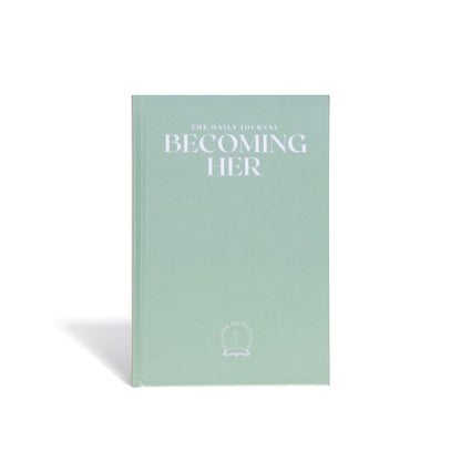 Becoming Her The Journal - Spring Green - Hard cover