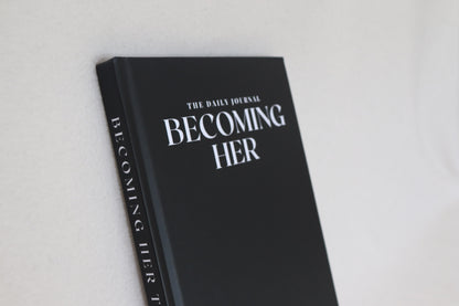 Becoming Her The Journal - Rich Black - Hard Cover