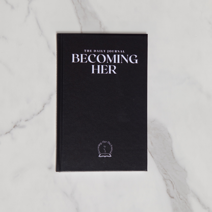 Becoming Her The Journal in Rich Black (Hard Cover)