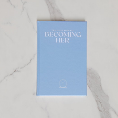 Becoming Her The Journal in Spring Blue (Hard Cover)