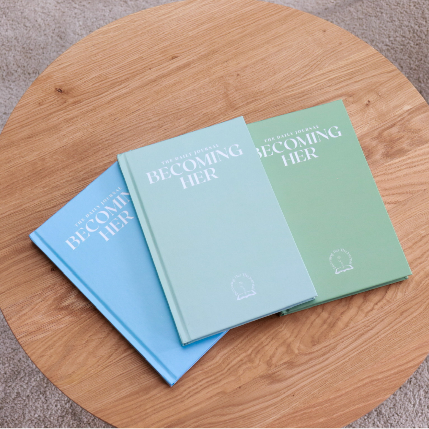 Becoming Her The Journal in Minty Green (Hard cover)