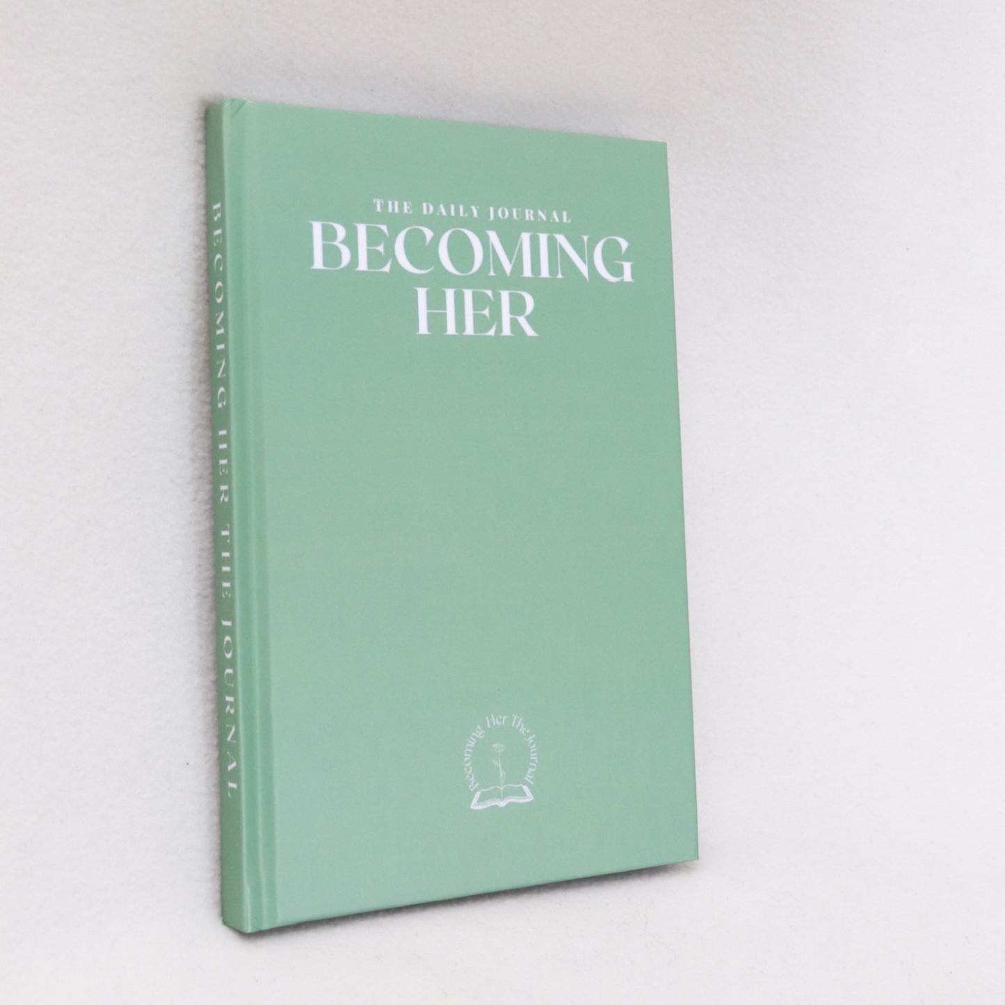 Becoming Her The Journal in Spring Green (Hard cover)